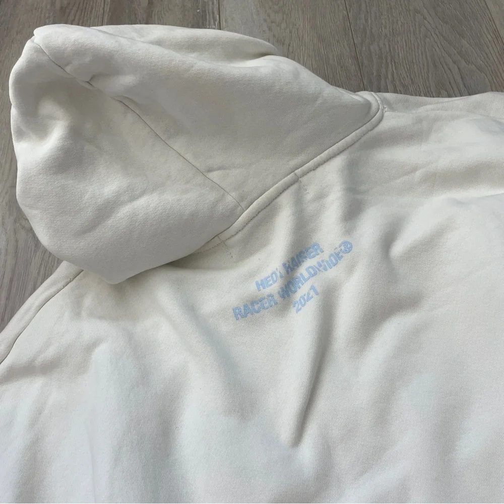 Hedi Raiser x Racer Worldwide Sweatshirt unisex White (large) heavy streetwear